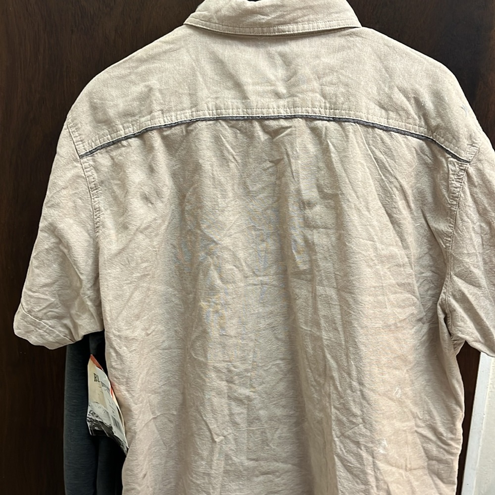 XXL Rustic Ridge Tan Button-Up Shirt - Picture 6 of 6